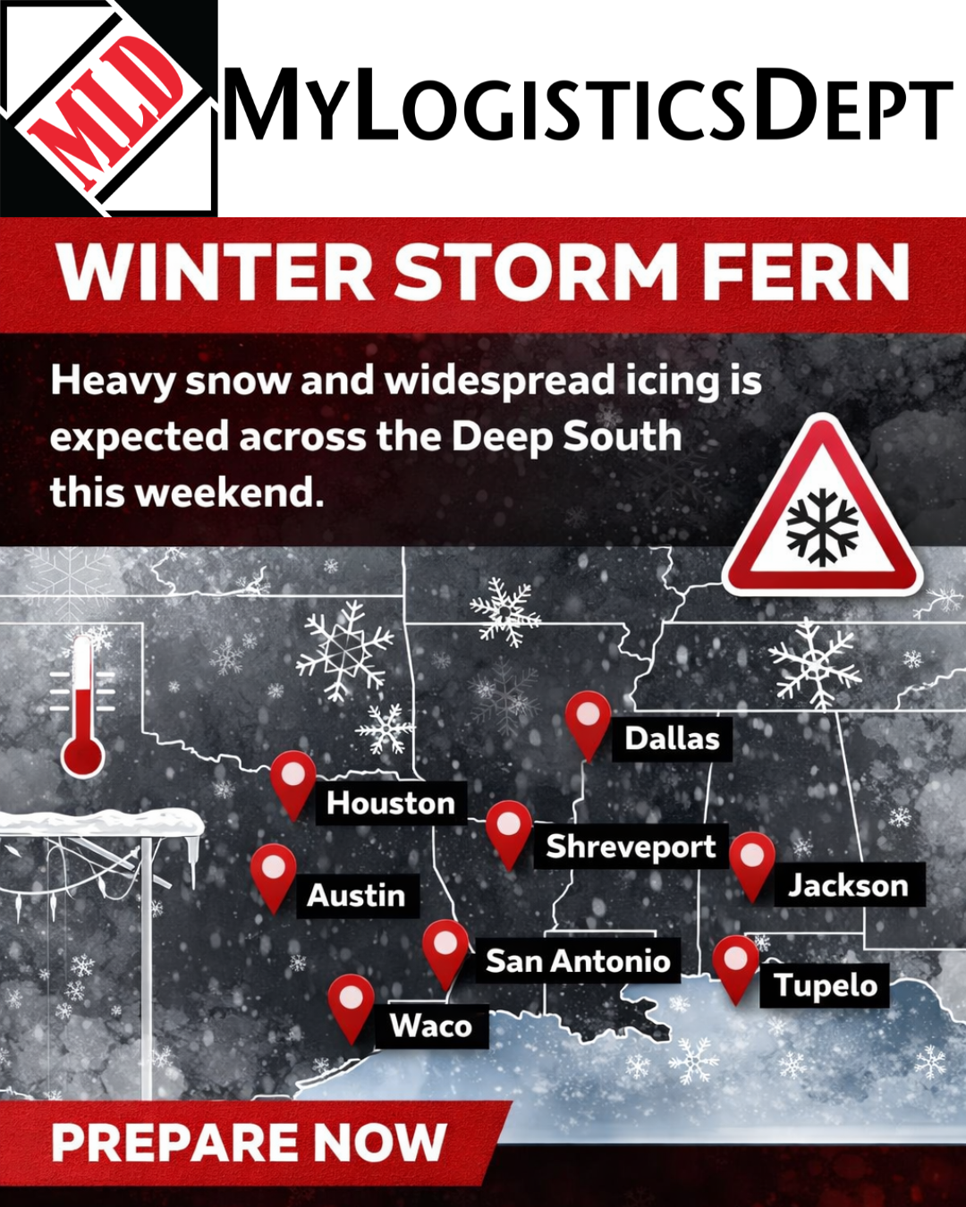 Tormenta de Invierno Fern: impacto en la logística y el transporte